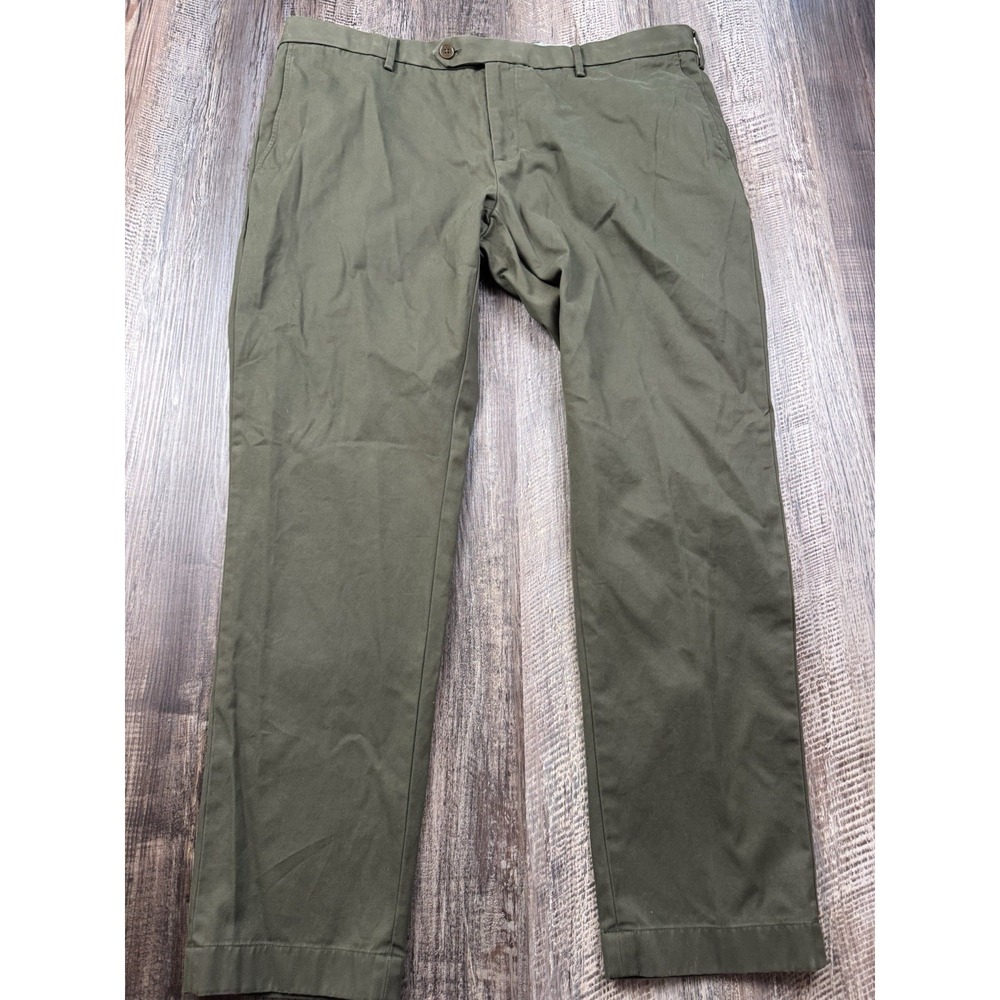 Brooks Brothers Men's Soho Chino Pant Sz 40x32 Olive Green Preppy Academia